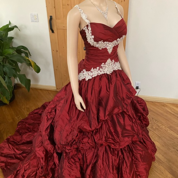 Justin Alexander Wedding Gown Size 16 - Picture 11 of 12